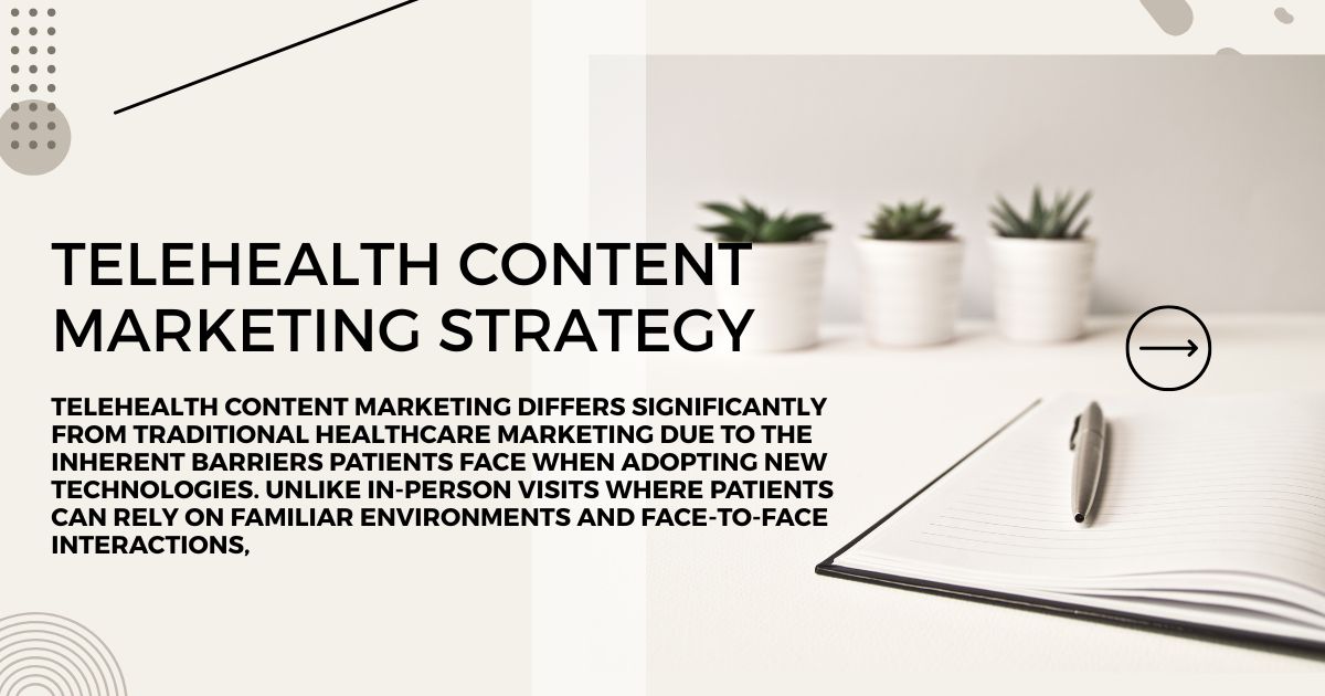 Telehealth content marketing strategy